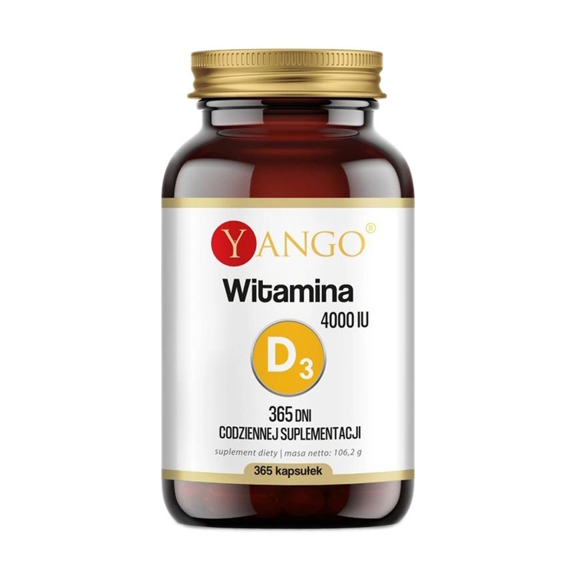 Вітамін Д3 Yango Vitamin D3, 4000 МО, 365 капсул
